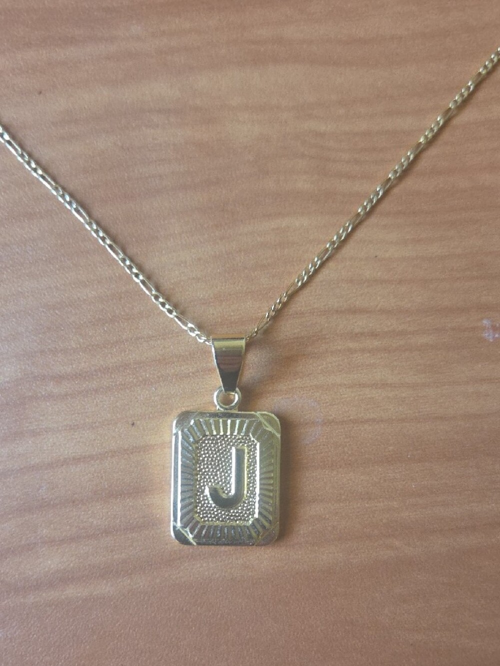 Bracha Gold 'J' Initial Pendant Necklace
